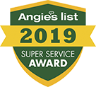 2019 Angie's List Super Service Aware logo