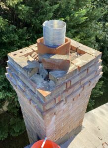 Damaged Chimney Crown